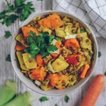 Rezept: Schneller Süßkartoffel-Linsen-Eintopf